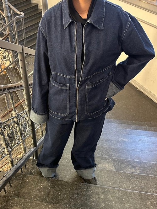 Blue Reign – Oversized Denim Set