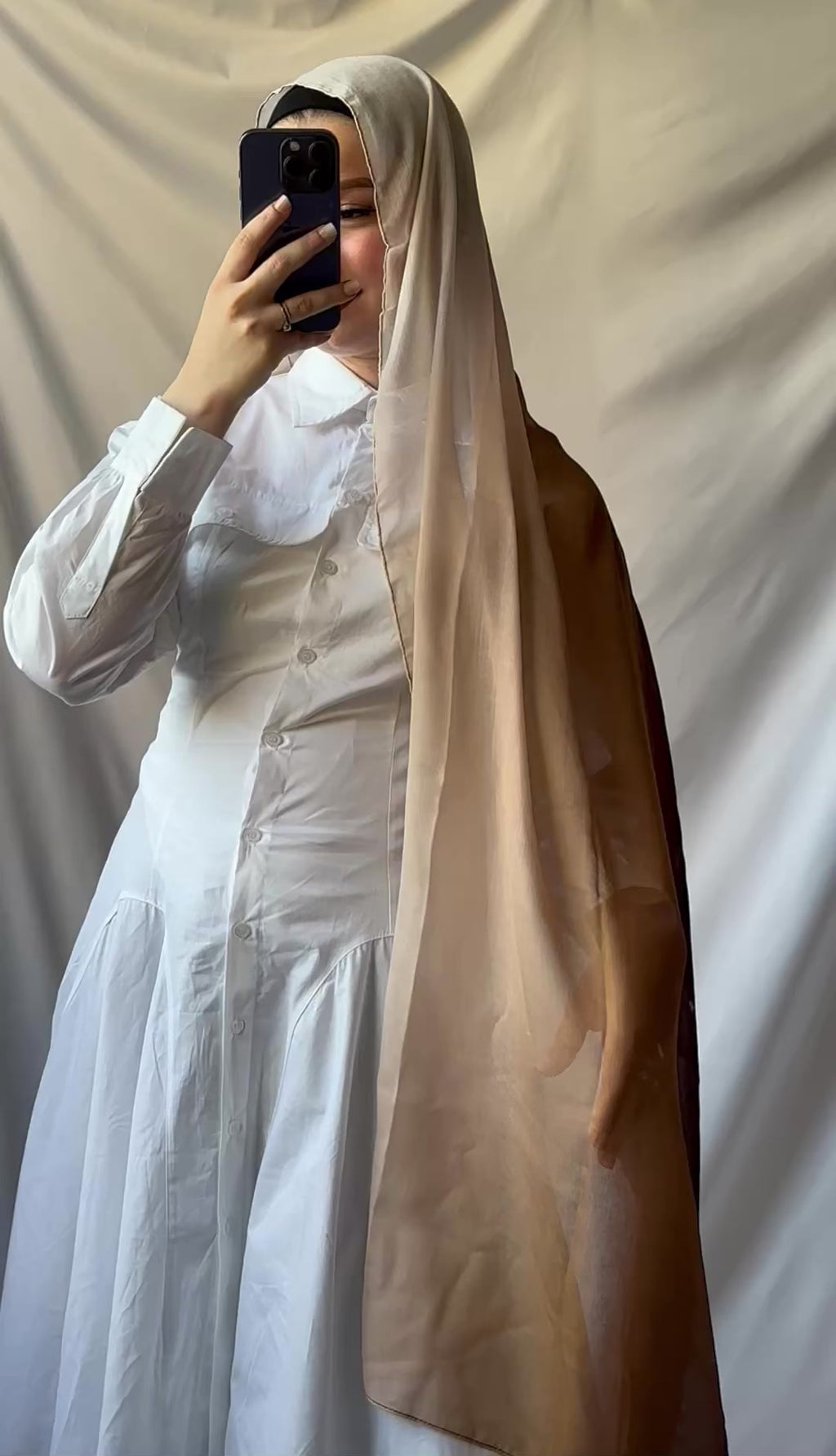 Veil of Dawn – Ombre Cotton Scarf Collection