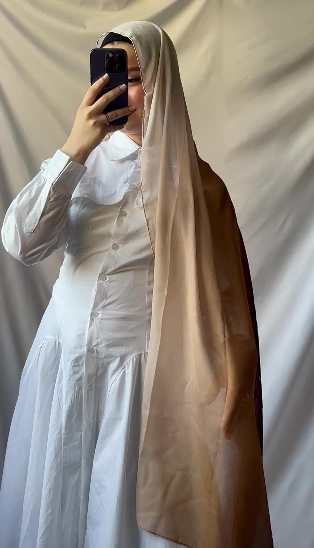 Veil of Dawn – Ombre Cotton Scarf Collection