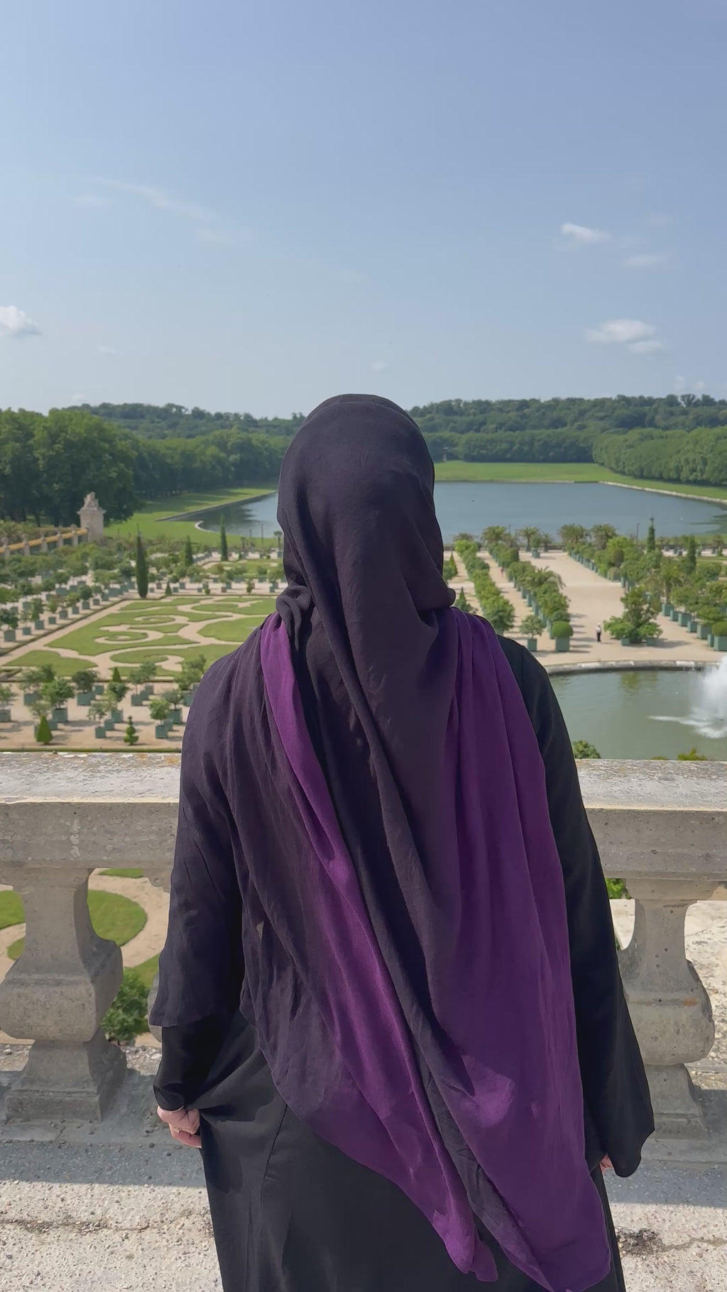 Veil of Dawn – Ombre Cotton Scarf Collection